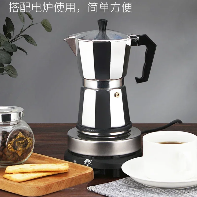 Quality Coffee Equipment - Aluminum Moka Pot Suitable for Electric