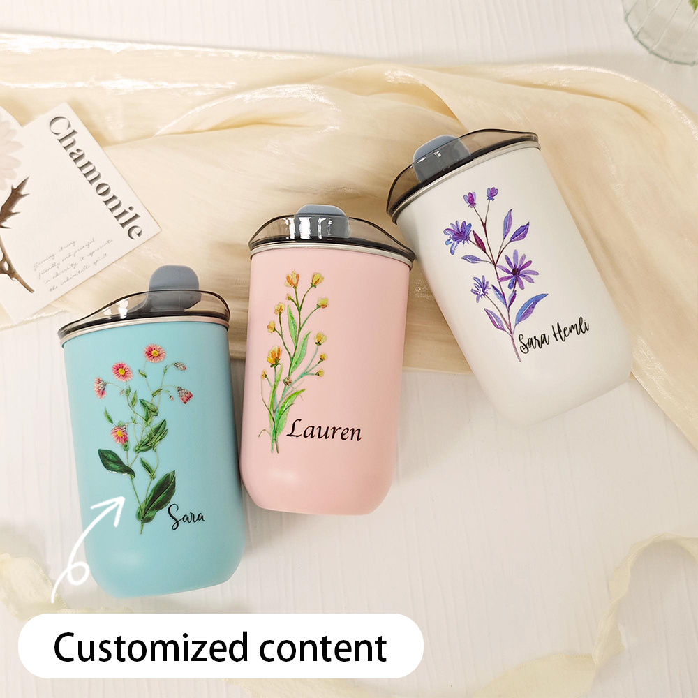 Custom Birth Flower Stainless  - Coffee Equipment Usa review and price