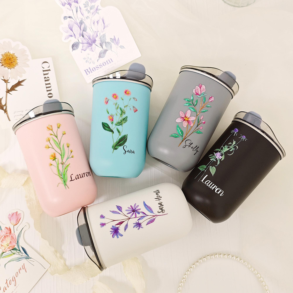 Custom Birth Flower Stainless  - Coffee Equipment Usa review and price