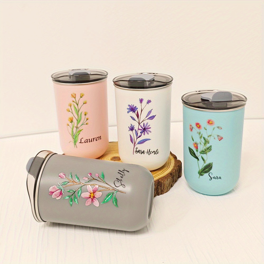 Custom Birth Flower Stainless  - Coffee Equipment Usa review and price