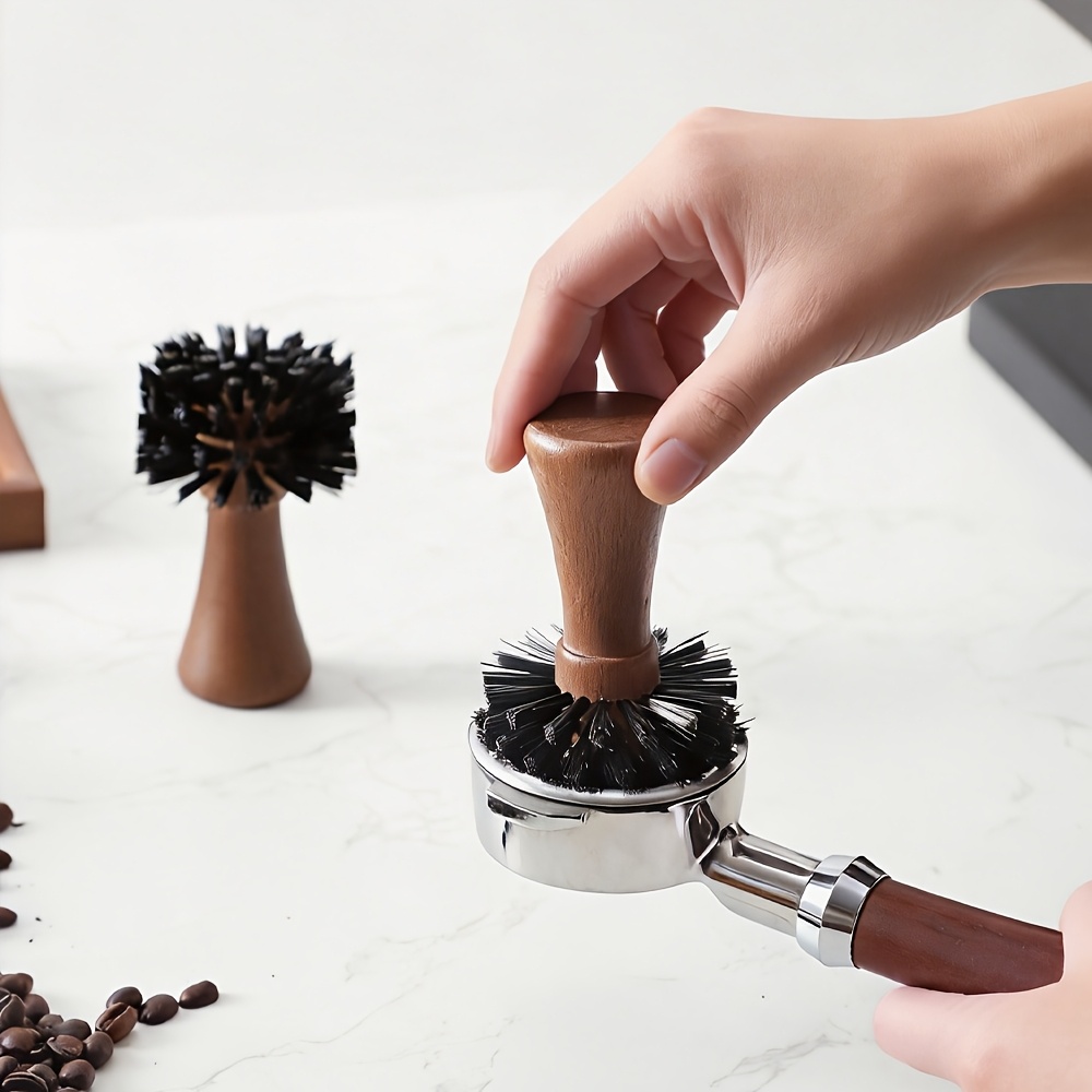 Solid Wood Handle Coffee Powde - Coffee Shop Equipment review and price